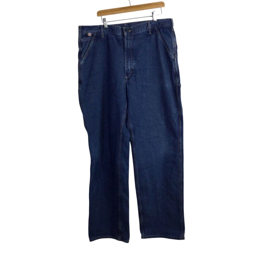Carhartt Mens Cat2 FR Work  Carpenter Cargo Original Fit Jeans Blue Size 40x36